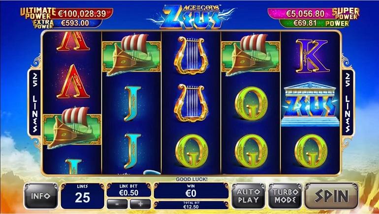 Age Of Gods Zeus Pokies Machine